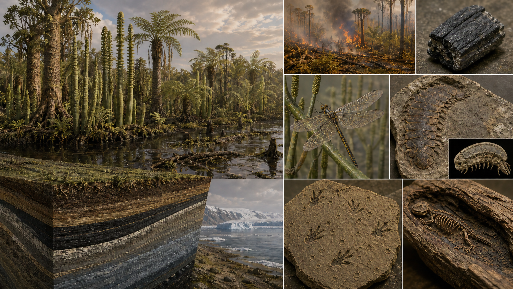 Portada conceptual del Carbonífero
