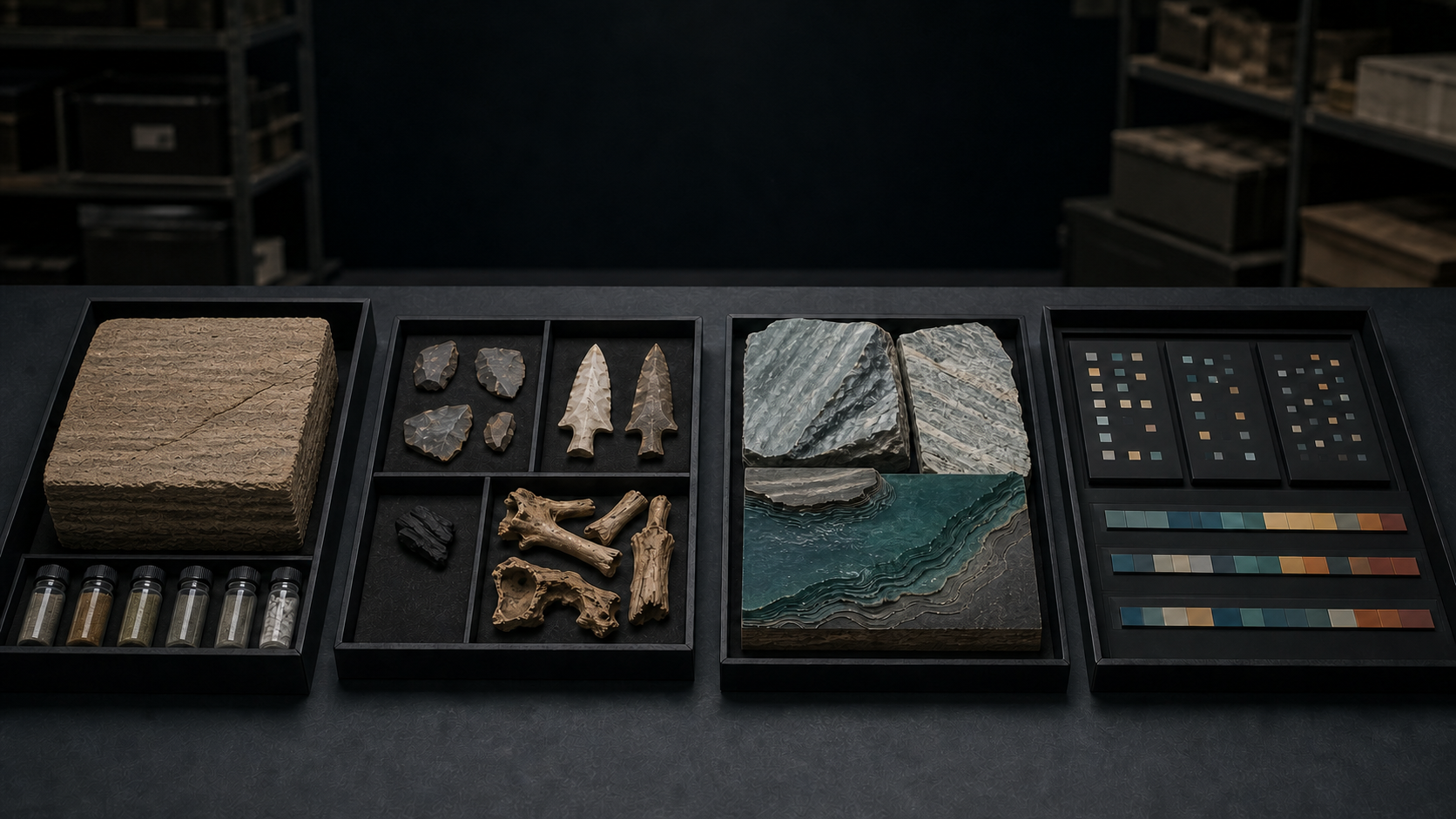 Portada editorial de archivos estratigráficos, arqueológicos, ambientales y genómicos